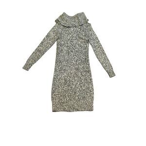 The Limited Black/White Woven Sweater Dress (S)